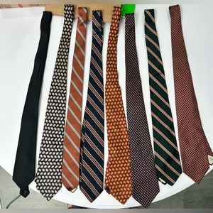 Lot of 8 designer ties